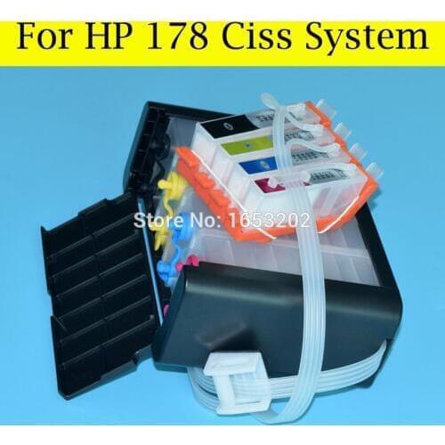 1 Set Continuous Ink Supply System For HP 178 CQ191C CX052B CZ152B CQ176C CX042B CQ183C CQ761C CQ877C Q8447B Printer