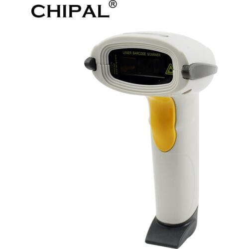 CHIPAL Barcode Scanner Portable Laser F5 High Sensitive Barcode Handheld Scanner USB Wired 1D Bar Code Scan for POS System