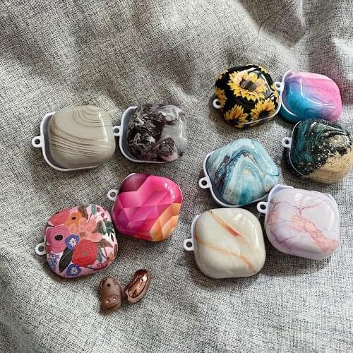Marble Gradient Color Hard Plastic Case for Samsung Galaxy Buds live Earphone Headset Protective Cover for Galaxy Buds live Case