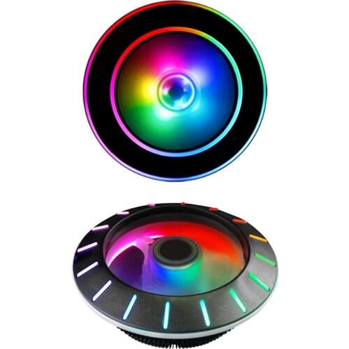 UFO X120 3PIN Quiet CPU Fan Radiator for Desktop Lighting Mute Cooling System Computer Water Cooling System Waterblock