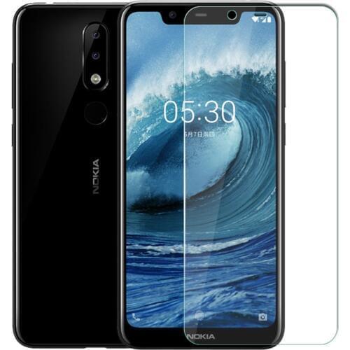 2.5D Tempered Glass For Nokia X5 2018 Protective Film 9H Explosion-proof LCD Screen Protector For Nokia 5.1 Plus TA-1109S