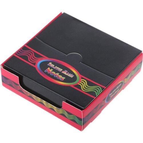 100PCS Rainbow Scratch Art Mini Notes With Wooden Stylus Scraping Drawing Toys Arts And Crafts For Girls Stocking Stuffers Art