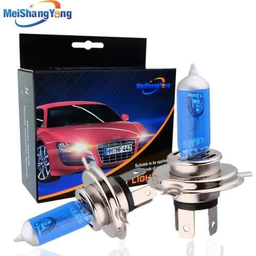 2PCS H4 Halogen Bulb White 100W Auto Daytime Running Lights DRL Car Fog Lights Automobiles Lamp 4300K 5000K 12V Warm White