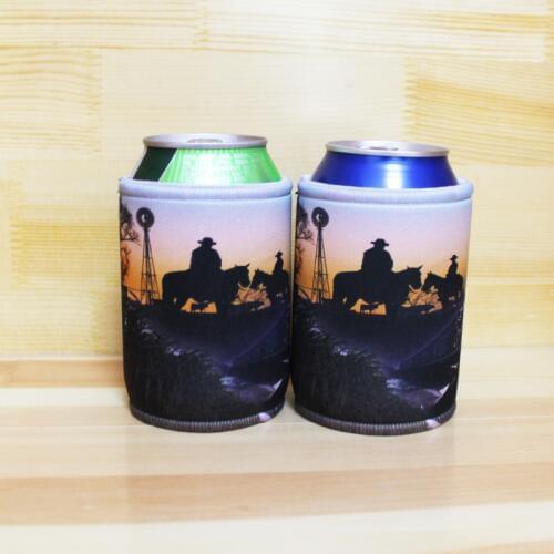 500pcs/lot Print LOGO Beer Can Cooler Bag Custom Australia Stubby Holder Can Holder Wedding Promotional Gifts Can Sleeve