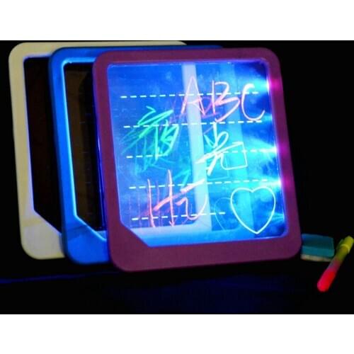 Acrylic LED Fluorescent Writing Board with Highlighter Drawing Educational Toy