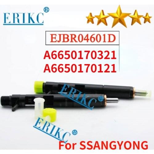 A6650170121 EJBR04601D Auto Diesel Fuel Inyector EJB R04601D Common Rail Injector EJBR 04601D, A6650170321 for Delphi SSANGYONG