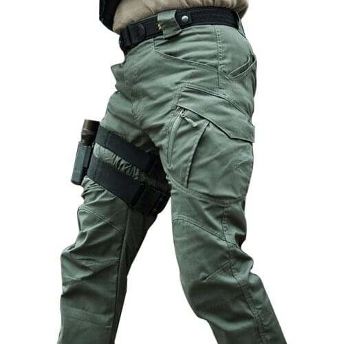 City Military Tactical Pants Men SWAT Combat Army Trousers Men Hiking Hunting Waterproof Wear Resistant Casual Cargo Pants