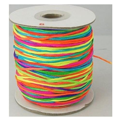 Black mix 1.5mm nylon 160M/175yards/lot Chinese Knot String Nylon Cord Rope for Crystal Bracelet Braided Macrame diy bead t353