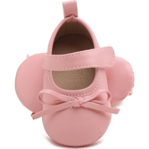 Baby Shoes Cute Bowknot Newborn Shoes Soft Bottom Anti Slip Toddler Girls Princess Shoes Infant Shoes Girls First Walkers