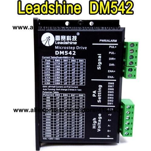 Leadshine DM542 2 Phase DSP Digital Stepper Drive with Max 48 VDC Input Voltage and Max 4.2 A Output Current GENUINE