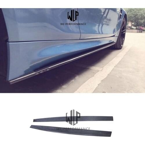 F82 M4 Car Styling High Quality Carbon Fiber Side Skirts For BMW F82 M4 MP Style Car Body kit