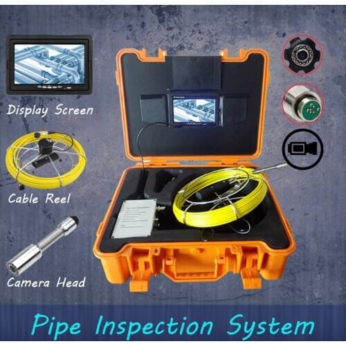 40M 23MM CMOS 1000TVL Camera 7Inch Pipe Industrial 12 LED Adjustable With White Light And With DVR Function