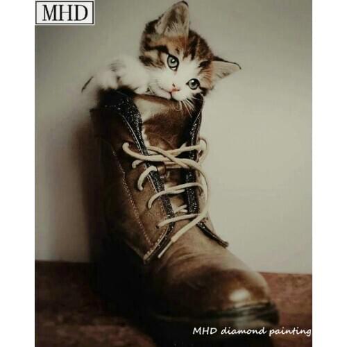 Full square / round drill cat 5D DIY diamond painting 40x50cm rhinestone 3d diamond mosaic embroidery crafts