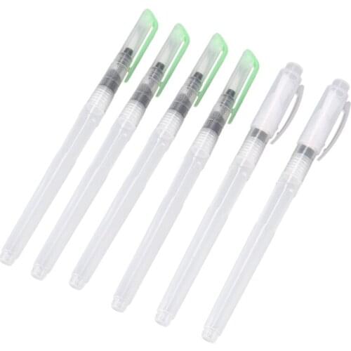 Water Coloring Brush Pens,Set of 6 Watercolor Painting Brushes for Water Soluble Colored Pencils, Water Color Markers, Pigment W