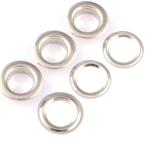 Round Eyelets and Grommets Washer Rivets Leather Repair for DIY Crafts Clothing Scrap Booking Craft Projects 50 Sets 12 mm