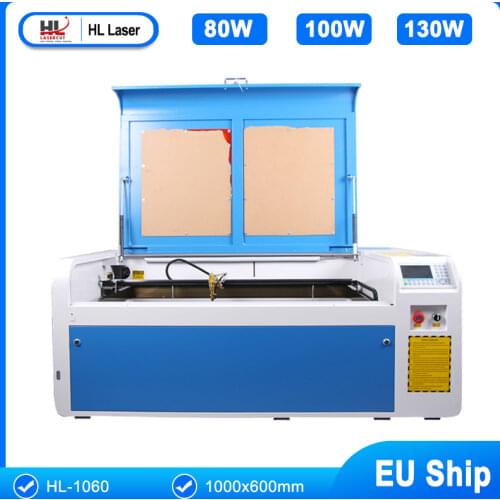 HL 100W CO2 Laser Cutter Machine with RUIDA 6445 Autofocus 1000x600mm