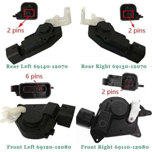 Door Lock Actuator Mechanism Front Rear Left Right 69120-12080 69110-12080 69130-12040 For Toyota Altis Corolla Will Ipsum Verso