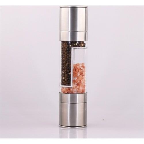 Pepper Grinder Stainless Steel Manual Salt Pepper Mill Grinder Spice Shakers Kitchen Grinding Tools Accessories for Cooking