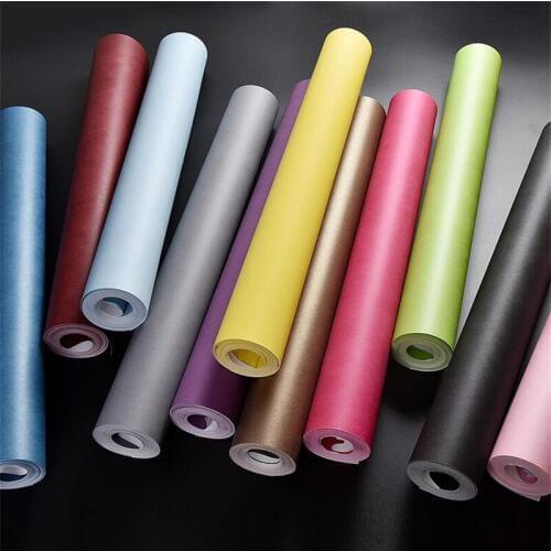 Beibehang Solid color wallpaper non-woven modern minimalist plain wallpaper living room bedroom wall multicolor wild wallpaper