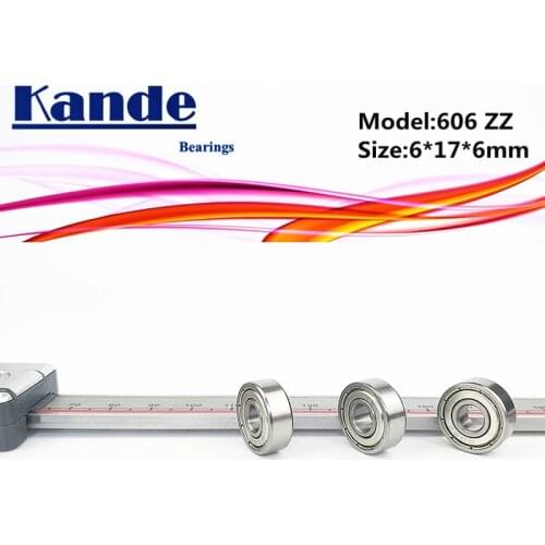 Kande Bearings 606 10pcs ABEC-1 606ZZ ABEC-3 606ZZ 10pcs ABEC-5 P5 606 ZZ Miniature Deep Groove Ball Bearing 6x17x6mm