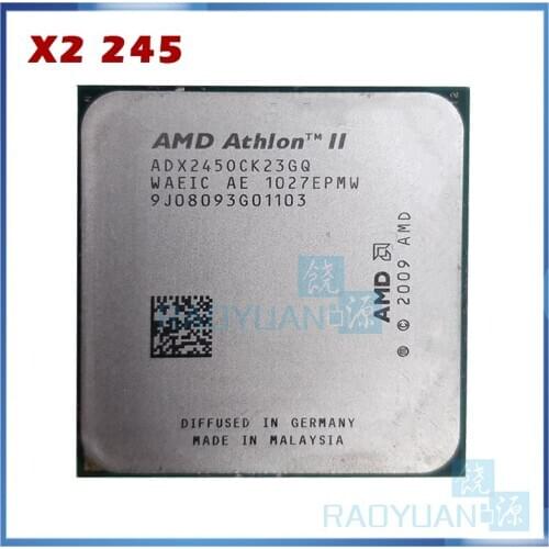 AMD Athlon II X2 245 2.9GHz/2M/65W Dual-Core CPU Processor ADX245OCK23GM ADX245OCK23GQ Socket AM3 938pin