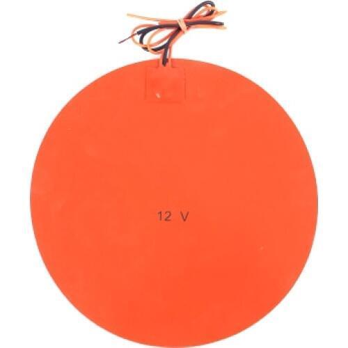 Reprap 3D Printer 12V 120W round Silicone Heated Bed Plate - 180mm Diameter ound silicone rubber heated bed RepRap / Kossel