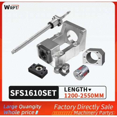 Ball screw SFU1610 + SFS nut + HM12-57 / 12-60 (cast aluminum) + BF12 + coupling XB25 * 30 + DSG16H, L = 1200MM-2550MM