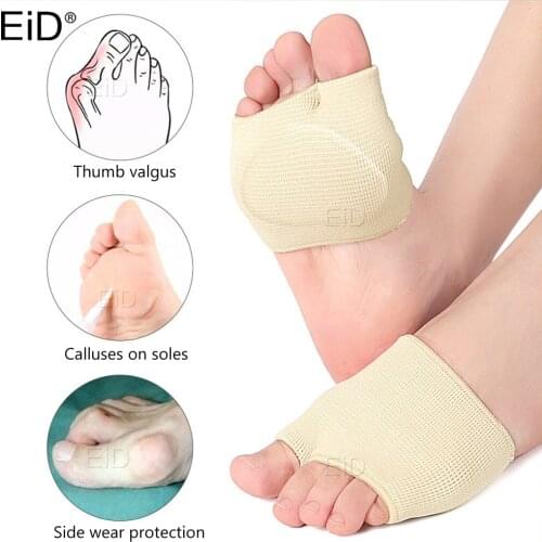 EiD Forefoot Pads for Women man Heels Half Silicone Gel Insoles Calluses Corns Foot Pain Care Absorbs Shock Sock Toe Pad Inserts