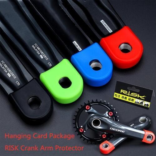 Silicone Bicycle Crank Arm Protector MTB Road Bike Rubber Crankset Arm Protective Cap For High Elastic Dustproof