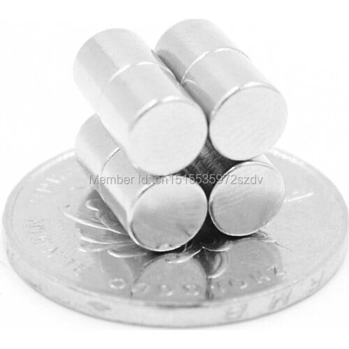50pcs Strong Round Dia 6mm x 6mm N35 Rare Earth Neodymium Magnet Art Craft Fridge 6x6mm