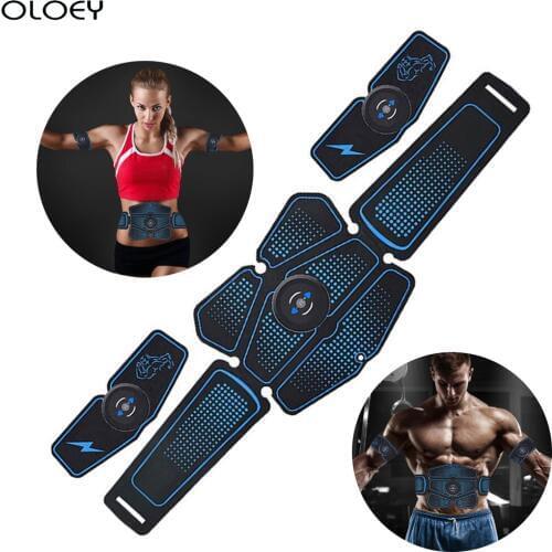 Abdominal Muscle Stimulator Trainer ABC Sport Fitness Equipment Training Gear Muscles Electrostimulator Toner USB Charging Gym