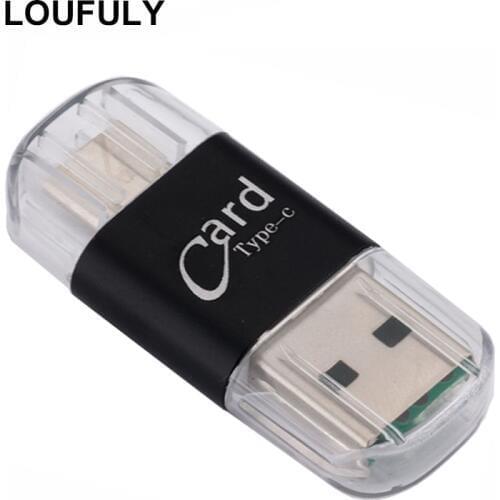 Metal SD Card Reader Type C USB Multifunction OTG Adapter Memory Card Reader For Laptop Desktop PC Phone