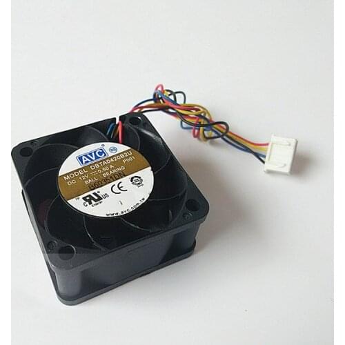 AVC DBTA0420B2U DC 12V 0.50A 4-wires 4020 40*40*20MM 4CM speed violent cooling fan