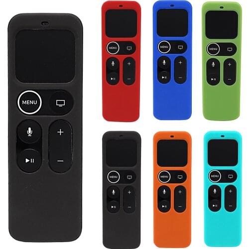 Home Remote Control Protective Case For 2021 Apple Tv 4k Dustproof Protector Durable Silicone Dwaterproof Cover#p4