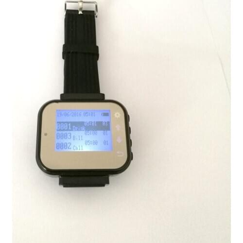 1 watch clock 40 bell buzzer wireless equipment Restaurant customer pager system