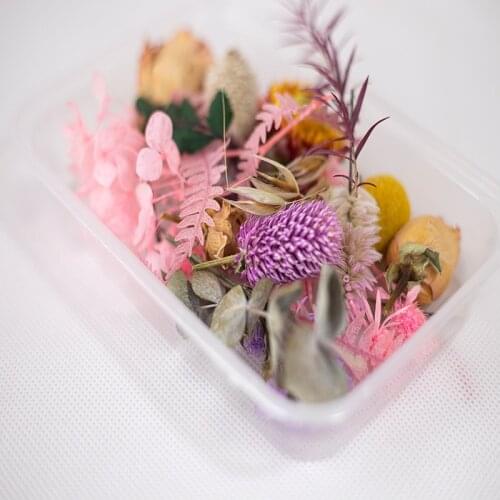 1 Box 10 Kind Dried Flower DIY Accessories Dry Aromatherapy Candle Epoxy Resin Pendant Craft Home Wedding Flower Decor