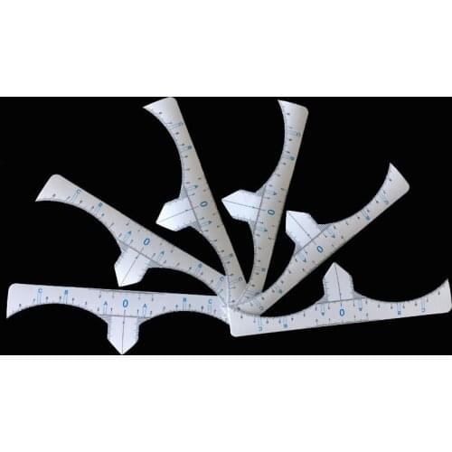 100pcs Microblading Tattoo Eyebrow Stencil Disposable Ruler Sticker Adhesive Guide Permanent Makeup Supply Tools ​PMU Accessory