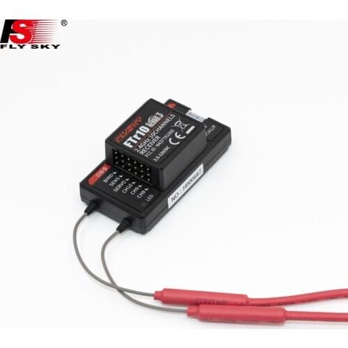 2PCS FLYSKY FTr10 2.4G 10CH AFHDS3 IBUS SBUS PPM PWM URAT 3.5-18V RC Vehicle Car Boat Receiver for NB4 PL18 Remote Transmitter