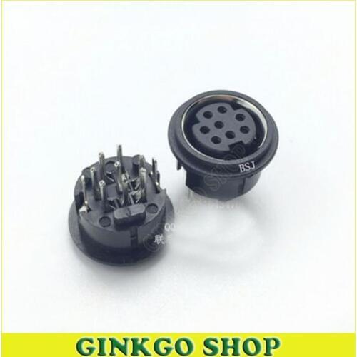 20pcs/lot 8Pins PS2 S Termainal Connectors DIN Terminal Female Sockect