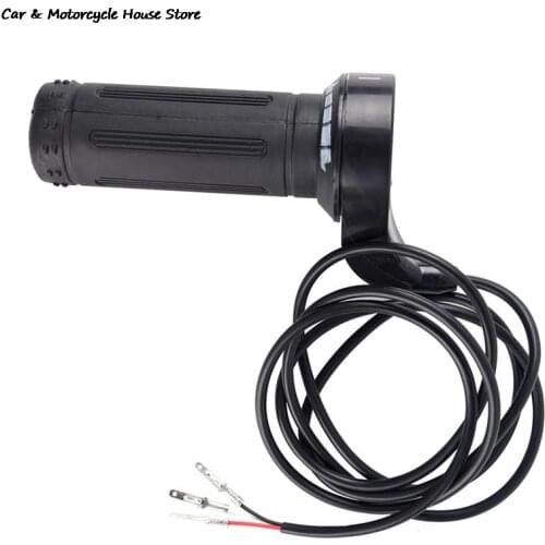 24V 36V 48V 3 Wire Twist Throttle Hand Grip For Electirc Scooter Bike 7/8 Inch Handlebar