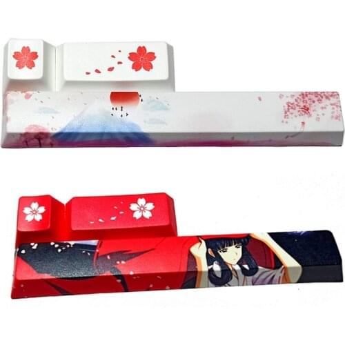 3pcs Cherry Profile PBT 6.25U Space Esc Enter Keycap Dye-Subbed Keycap for Cherry MX Mechanical Keyboard Gaming Players