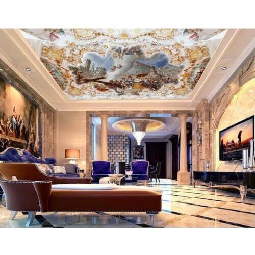 3d customized wallpaper living 3d wallpaper European Space ancient god of the sky zenith ceiling 3d ceiling murals wal frescoes