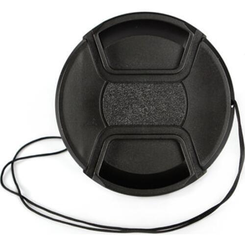 49 52 55 58 62 67 72 77 82 mm center pinch Snap-on cap cover LOGO for nikon/canon Lens