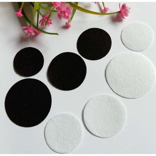 50pcs/lot 40-60mm DIY Eco-friendly Round Felt Fabric Pads Headband Decor Accessory Patches Circle Felt Pads Flower Accessories