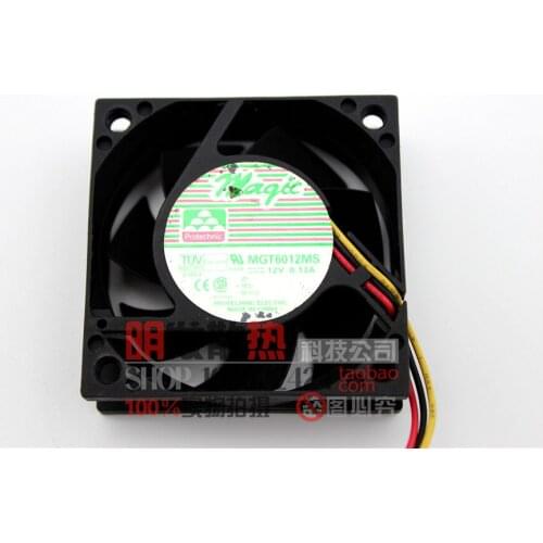 6020 original cooling fan MGT6012MS 12V 0.13A three lines with speed alarm
