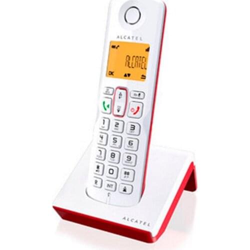 Wireless Phone Alcatel S-250 DECT SMS LED White Red