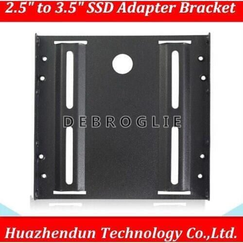 DEBROGLIE 2.5 inch to 3.5 inch SSD Hard Disk Adapter Bracket Desktop Metal Tray Thickening holder