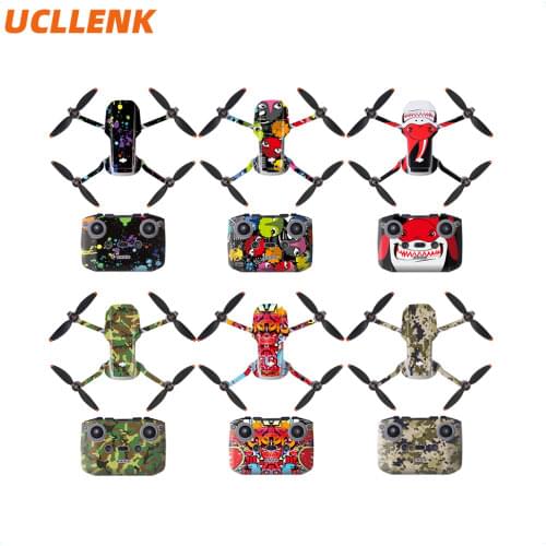 DJI Mini 2 Waterproof PVC Stickers Drone Body Skin Protective Arm Remote Control Protector for DJI Mavic Mini 2 Accessories