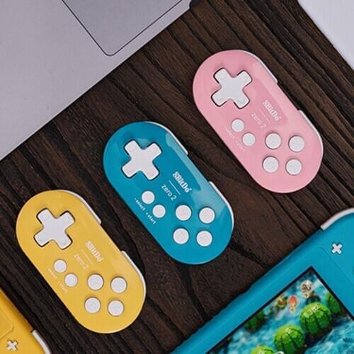 For 8BitDo ZERO 2 Wireless Bluetooth Mini Gamepad for Switch NS/Windows/Android/MacOS Game GamePad