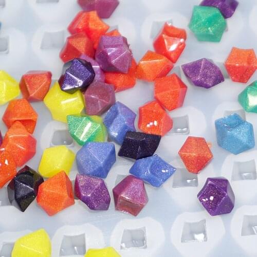 Irregular Ice Cube Stone Mold for Epoxy Resin Jewelry Making Crafts Tool for Earrings Necklace Keychain Pendants